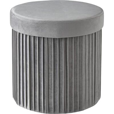 Relaxdays, Hocker + Pouf, Hocker aus Samt mit Stauraum Relaxdays, Hocker + Pouf, Hocker aus Samt mit Stauraum