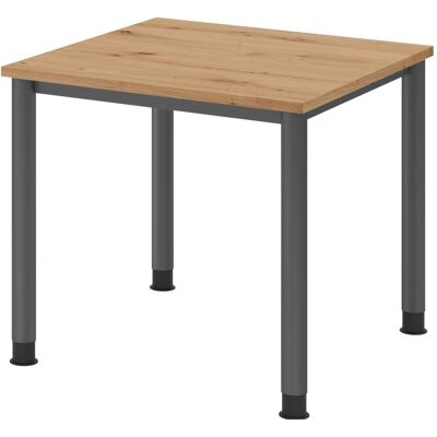 HAMMERBACHER HS08 Höhenverstellbarer Schreibtisch - Rechteckig, Stahlrahmen, 80x80cm HAMMERBACHER HS08 Höhenverstellbarer Schreibtisch - Rechteckig, Stahlrahmen, 80x80cm