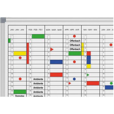 Maul, Präsentationstafel, MAULoffice mit Zubehörset Jahresplaner, Monatseinteilung 120,0 x 90,0 cm (120 x 90 cm) Maul, Präsentationstafel, MAULoffice mit Zubehörset Jahresplaner, Monatseinteilung 120,0 x 90,0 cm (120 x 90 cm)