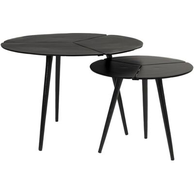 Feliz Lifestyle Kourdeboer Beistelltisch-Set - Schwarz Aluminium Feliz Lifestyle Kourdeboer Beistelltisch-Set - Schwarz Aluminium