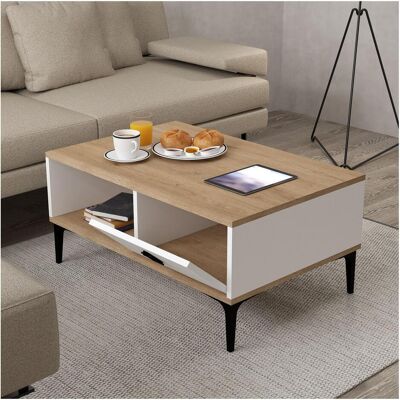 Hanah Home, Couchtisch + Beistelltisch, Sare 2002 Coffee Table (60 x 90 x 41.50 cm) Hanah Home, Couchtisch + Beistelltisch, Sare 2002 Coffee Table (60 x 90 x 41.50 cm)
