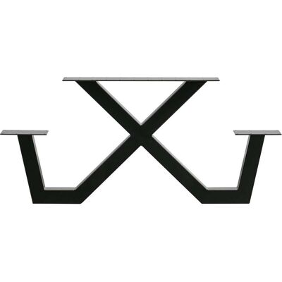 Woood, Tischbeine + Tischgestell, Tischgestell Tablo Outdoor Picknick Metall X-Beinen Woood, Tischbeine + Tischgestell, Tischgestell Tablo Outdoor Picknick Metall X-Beinen