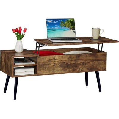 Relaxdays, Couchtisch + Beistelltisch, Couchtisch (40 x 100 x 46 cm) Relaxdays, Couchtisch + Beistelltisch, Couchtisch (40 x 100 x 46 cm)