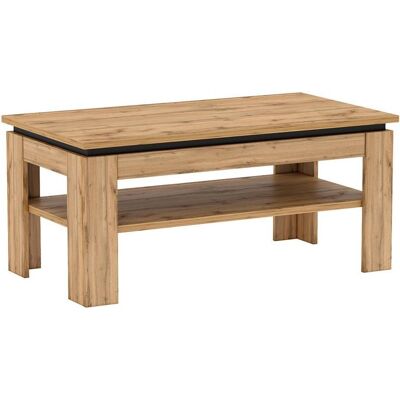 Home123, Couchtisch + Beistelltisch, Clubtisch MAREDA 5 Eiche (120 x 60 x 44.50 cm) Home123, Couchtisch + Beistelltisch, Clubtisch MAREDA 5 Eiche (120 x 60 x 44.50 cm)