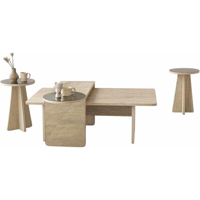Skye Decor, Couchtisch + Beistelltisch, Luna Harmony Nesting Table (4 Pieces) (60 x 105 x 35 cm) Skye Decor, Couchtisch + Beistelltisch, Luna Harmony Nesting Table (4 Pieces) (60 x 105 x 35 cm)