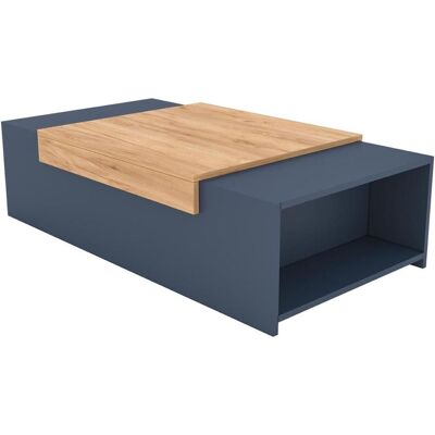 Home123, Couchtisch + Beistelltisch, Couchtisch GORITA 2 grau + Eiche (110 x 60 x 31 cm) Home123, Couchtisch + Beistelltisch, Couchtisch GORITA 2 grau + Eiche (110 x 60 x 31 cm)