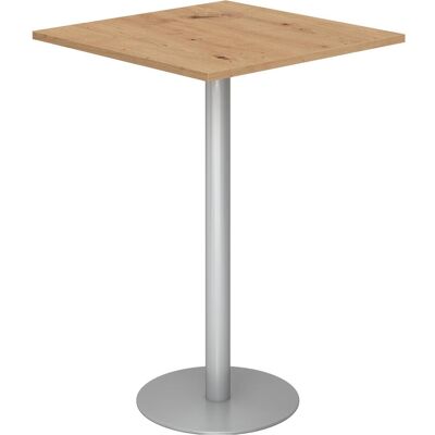 Hammerbacher, Bartisch, Stehtisch 80x80cm Asteiche/Silber (80 x 80 x 111 cm) Hammerbacher, Bartisch, Stehtisch 80x80cm Asteiche/Silber (80 x 80 x 111 cm)