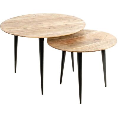 HAKU Möbel Tumaco - Akazienholz Couchtisch - Nordic-Design HAKU Möbel Tumaco - Akazienholz Couchtisch - Nordic-Design