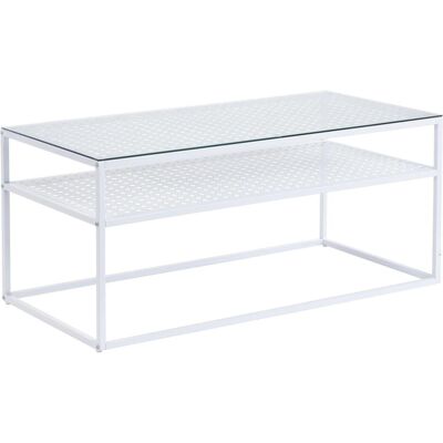 Wohnling, Couchtisch + Beistelltisch, Glas (100 x 50 x 45 cm) Wohnling, Couchtisch + Beistelltisch, Glas (100 x 50 x 45 cm)