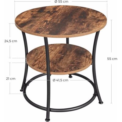 Vasagle, Couchtisch + Beistelltisch, Butler (55 x 55 x 55 cm) Vasagle, Couchtisch + Beistelltisch, Butler (55 x 55 x 55 cm)