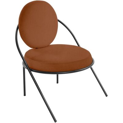 Paperflow, Sessel, 2 Sessel SATURNE rost schwarz Kunstleder Paperflow, Sessel, 2 Sessel SATURNE rost schwarz Kunstleder