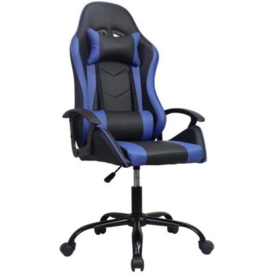 Happygame 6911, 59 x 47 x 116 - 126 cm, blue/black, Gaming Stuhl, Blau, Schwarz Happygame 6911, 59 x 47 x 116 - 126 cm, blue/black, Gaming Stuhl, Blau, Schwarz