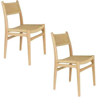 2x Dutchbone, Stühle, Chair Cecile Natural (2x) 2x Dutchbone, Stühle, Chair Cecile Natural (2x)