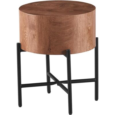 Home123, Couchtisch + Beistelltisch, Couchtisch KAMIK HIGH braun MDF (40 x 50 cm) Home123, Couchtisch + Beistelltisch, Couchtisch KAMIK HIGH braun MDF (40 x 50 cm)