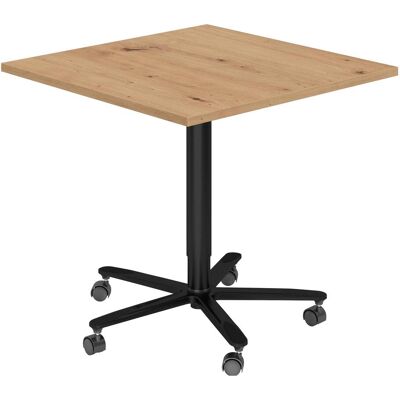 Hammerbacher, Schreibtisch, Säulenhubtisch 80x80cm Asteiche/Schwarz (80 x 80 x 72 cm) Hammerbacher, Schreibtisch, Säulenhubtisch 80x80cm Asteiche/Schwarz (80 x 80 x 72 cm)