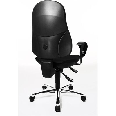 Topstar, Bürostuhl, Bürodrehstuhl "Support SY Deluxe", schwarz Bezug: 100 % Polypropylen, Bandscheibensitz und Synchron (42 - 55 cm) Topstar, Bürostuhl, Bürodrehstuhl "Support SY Deluxe", schwarz Bezug: 100 % Polypropylen, Bandscheibensitz und Synchron (42 - 55 cm)