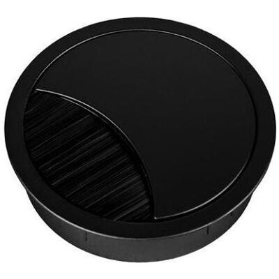TecLines, Kabelschutz + Kabelführung, TKD002B Tisch Kabeldurchlass rund 80mm, schwarz (Kabeldurchlass) TecLines, Kabelschutz + Kabelführung, TKD002B Tisch Kabeldurchlass rund 80mm, schwarz (Kabeldurchlass)