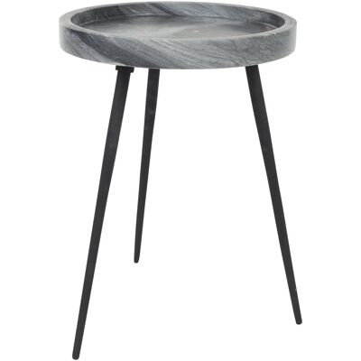 White Label Living, Couchtisch + Beistelltisch, Side Table Karrara Grey (33 x 33 x 45 cm) White Label Living, Couchtisch + Beistelltisch, Side Table Karrara Grey (33 x 33 x 45 cm)