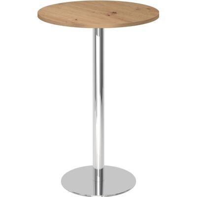 Hammerbacher, Bartisch, Stehtisch 80cm rund Asteiche/Chrom Hammerbacher, Bartisch, Stehtisch 80cm rund Asteiche/Chrom