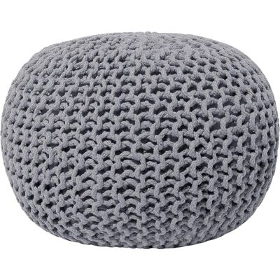 Beliani, Hocker + Pouf, Bilini Pouf 50 x 35 cm dunkelgrau CONRAD Beliani, Hocker + Pouf, Bilini Pouf 50 x 35 cm dunkelgrau CONRAD