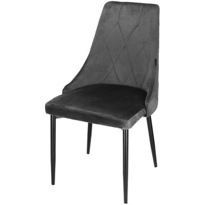 Stühle, Dining room chair Springos HF0031, matte, grey Stühle, Dining room chair Springos HF0031, matte, grey