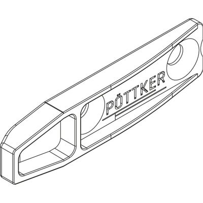 Pöttker, Tischplatte, Ausgleichssicherung Alu 77 Frontslide Kunststoff silber Pöttker, Tischplatte, Ausgleichssicherung Alu 77 Frontslide Kunststoff silber