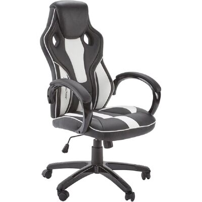 X Rocker X-Rocker Maverick in hoogte verstelbare kantoor-/gamestoel, Gaming Stuhl, Schwarz, Weiss X Rocker X-Rocker Maverick in hoogte verstelbare kantoor-/gamestoel, Gaming Stuhl, Schwarz, Weiss