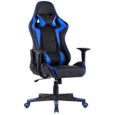 Home123 Herma, Gaming Stuhl, Blau, Schwarz Home123 Herma, Gaming Stuhl, Blau, Schwarz