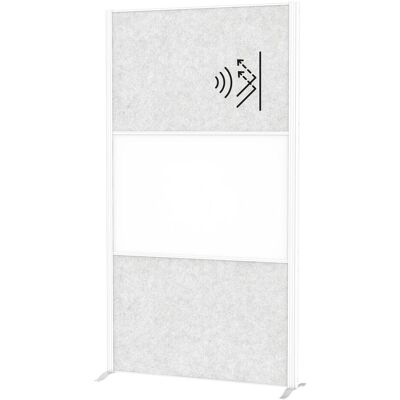 Maul, Trennwand, Akustik-Trennwand MAULconnecto 9613002 hellgrau, weiss 100,0 x 182,0 cm (100 x 182 cm) Maul, Trennwand, Akustik-Trennwand MAULconnecto 9613002 hellgrau, weiss 100,0 x 182,0 cm (100 x 182 cm)