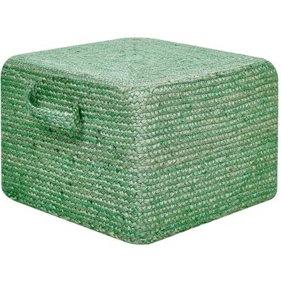 Beliani Jute Rechteck Pouf 45x45x30 cm Boho Stil Beliani Jute Rechteck Pouf 45x45x30 cm Boho Stil