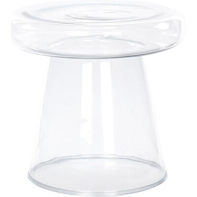 Beliani Beistelltisch - Transparentes Glas Akzent Beistelltisch - Beistelltisch Beliani Beistelltisch - Transparentes Glas Akzent Beistelltisch - Beistelltisch
