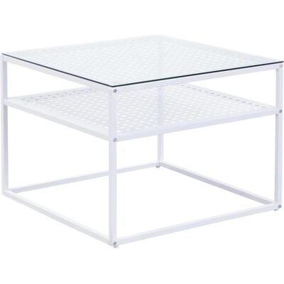 Wohnling, Couchtisch + Beistelltisch, Glas (60 x 60 x 45 cm) Wohnling, Couchtisch + Beistelltisch, Glas (60 x 60 x 45 cm)