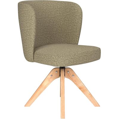 White Label Living, Stühle, Chair Stan Green Wooden Swivel White Label Living, Stühle, Chair Stan Green Wooden Swivel