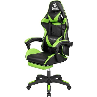 Krüger&Matz Gaming chair Kruger & Matz Warrior GX-150 Gaming Chair, Black-green, Gaming Stuhl, Grün, Schwarz Krüger&Matz Gaming chair Kruger & Matz Warrior GX-150 Gaming Chair, Black-green, Gaming Stuhl, Grün, Schwarz