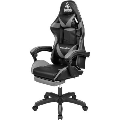 Krüger&Matz Gaming chair Gaming chair Warrior GX-150 Gaming Chair, Black-gray, Gaming Stuhl, Schwarz, Grau Krüger&Matz Gaming chair Gaming chair Warrior GX-150 Gaming Chair, Black-gray, Gaming Stuhl, Schwarz, Grau