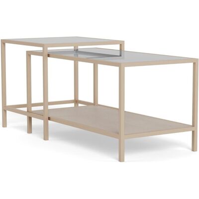 AC Design, Couchtisch + Beistelltisch, Couchtisch klares gehärtetes Glas, Basis grauer (50 x 90 x 50 cm) AC Design, Couchtisch + Beistelltisch, Couchtisch klares gehärtetes Glas, Basis grauer (50 x 90 x 50 cm)