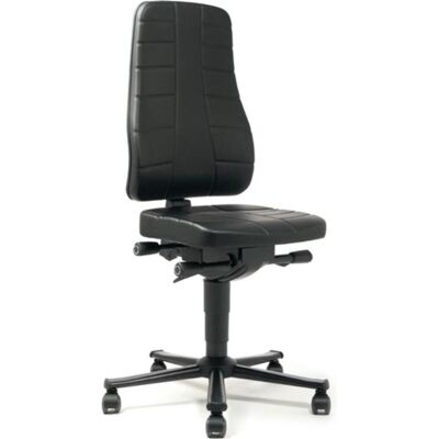 Bimos, Bürostuhl, Arbeitsdrehstuhl Highline Rollen Kunstlederpolster schwarz 450-600 mm (45 - 60 cm) Bimos, Bürostuhl, Arbeitsdrehstuhl Highline Rollen Kunstlederpolster schwarz 450-600 mm (45 - 60 cm)
