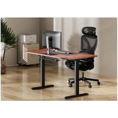 Up Up Adjustable Height Table Thor Black, Table top M Dark Walnut, Gaming Tisch, Schwarz, Braun Up Up Adjustable Height Table Thor Black, Table top M Dark Walnut, Gaming Tisch, Schwarz, Braun