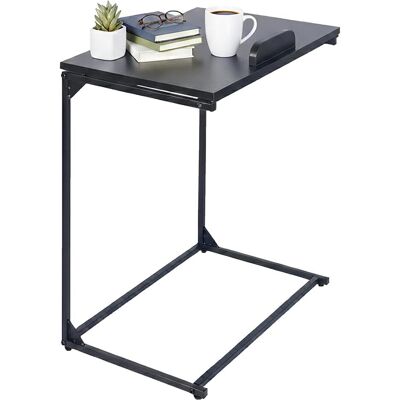 Relaxdays Beistelltisch, Notebook Ständer, Schwarz Relaxdays Beistelltisch, Notebook Ständer, Schwarz