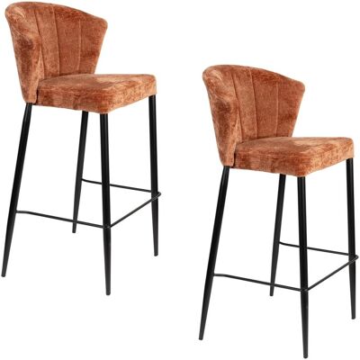 2x Dutchbone, Barhocker, Georgia Stool Counter Terra 2x Dutchbone, Barhocker, Georgia Stool Counter Terra
