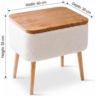 Hanah Home, Couchtisch + Beistelltisch, Pkpuf02S Side Table (60 x 30 x 65 cm) Hanah Home, Couchtisch + Beistelltisch, Pkpuf02S Side Table (60 x 30 x 65 cm)