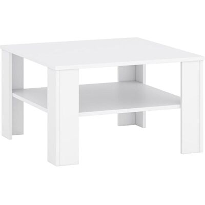 Home123, Couchtisch + Beistelltisch, Couchtisch VERNIO weiss (68 x 68 x 41 cm) Home123, Couchtisch + Beistelltisch, Couchtisch VERNIO weiss (68 x 68 x 41 cm)