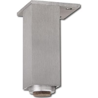 Simausrom, Tischbeine + Tischgestell, Dekorfuss 40x40 mm, Länge 120 mm, verstellbar, Aluminium gebürstet Simausrom, Tischbeine + Tischgestell, Dekorfuss 40x40 mm, Länge 120 mm, verstellbar, Aluminium gebürstet