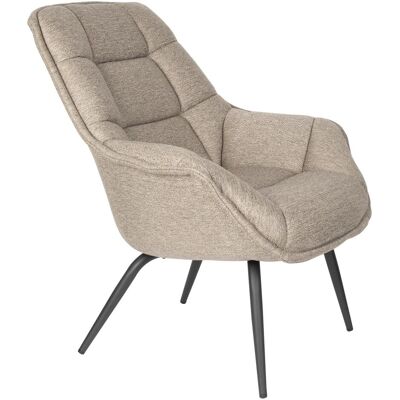 White Label Living, Sessel, Lounge Chair Comfortable Thomas Brown White Label Living, Sessel, Lounge Chair Comfortable Thomas Brown