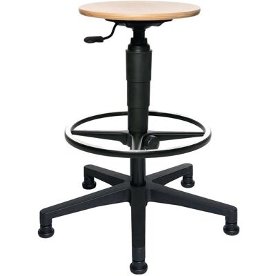 Topstar, Bürostuhl, Drehhocker mit Gleiter Buche Sitzhöhenverstellung 540-800 mm (54 - 80 cm) Topstar, Bürostuhl, Drehhocker mit Gleiter Buche Sitzhöhenverstellung 540-800 mm (54 - 80 cm)