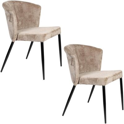 2x Dutchbone, Stühle, Georgia Chair Beige 2x Dutchbone, Stühle, Georgia Chair Beige