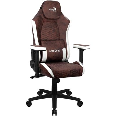 Aerocool Fauteuil Crown Aerosuede (Marron/Blanc), Gaming Stuhl, Weiss, Braun Aerocool Fauteuil Crown Aerosuede (Marron/Blanc), Gaming Stuhl, Weiss, Braun