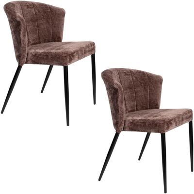 2x Dutchbone, Stühle, Georgia Chair Purple 2x Dutchbone, Stühle, Georgia Chair Purple
