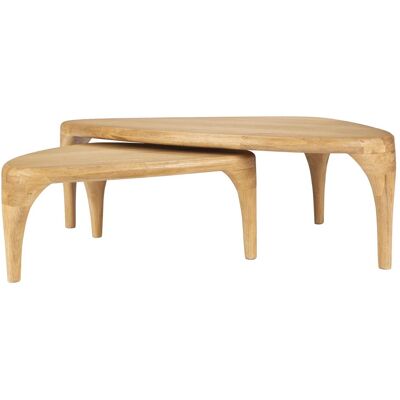 Zuiver Isla Couchtisch Natur Holz - Beistelltisch Zuiver Isla Couchtisch Natur Holz - Beistelltisch