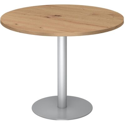 Hammerbacher, Schreibtisch, Besprechungstisch 100cm rund Asteiche/Silber Hammerbacher, Schreibtisch, Besprechungstisch 100cm rund Asteiche/Silber